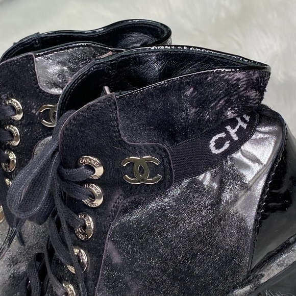 Chanel Silver Combat Bootie - Picture 2 of 13